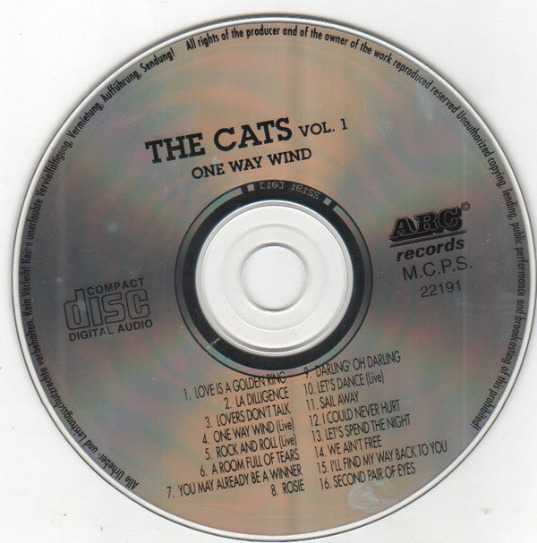 The Cats : Vol. 1 One Way Wind (CD, Comp)