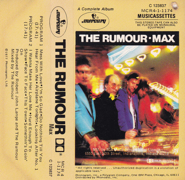 The Rumour : Max (Cass)