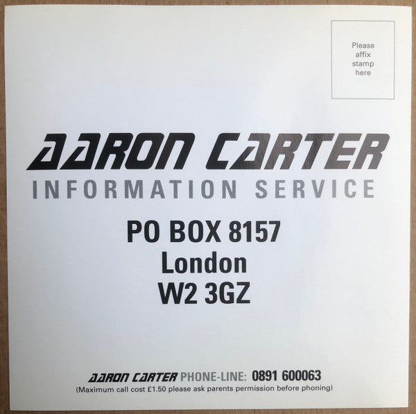 Aaron Carter : I'm Gonna Miss You Forever (CD, Maxi, Ltd, Yel)