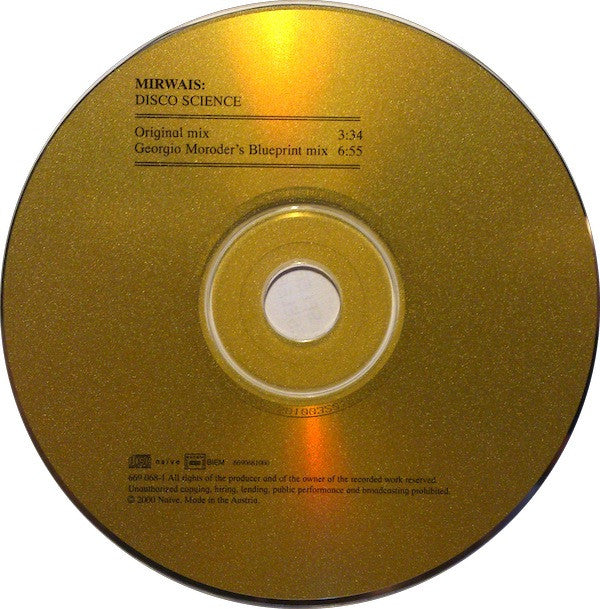 Mirwais : Disco Science (CD, Single, Car)