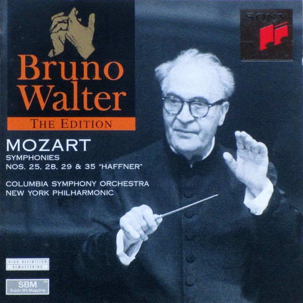 Wolfgang Amadeus Mozart – Bruno Walter, Columbia Symphony Orchestra, New York Philharmonic : Symphonies Nos. 25, 28, 29 & 35 “Haffner” (CD, Comp, Mono)
