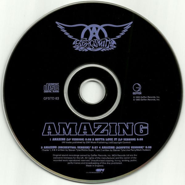 Aerosmith : Amazing (CD, Single)