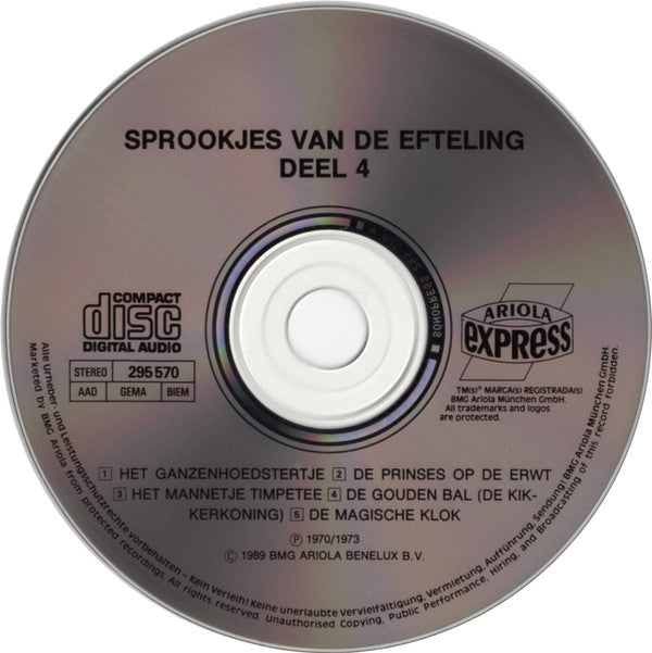 Various : Sprookjes van de Efteling - Deel 4 (CD, Album)