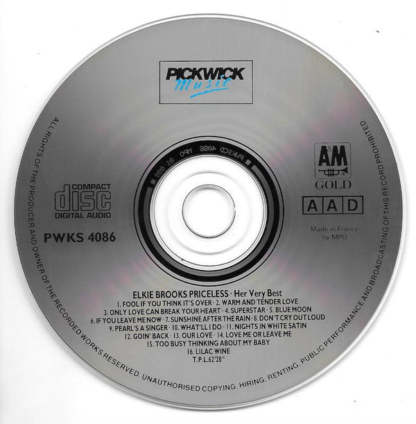 Elkie Brooks : Priceless (Her Very Best) (CD, Comp)