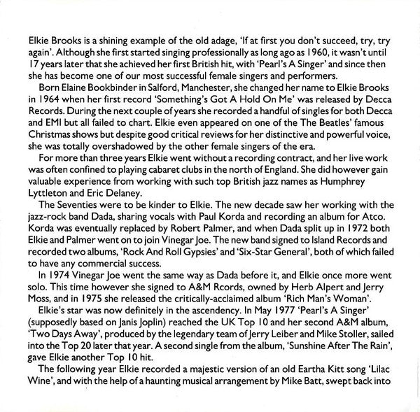 Elkie Brooks : Priceless (Her Very Best) (CD, Comp)