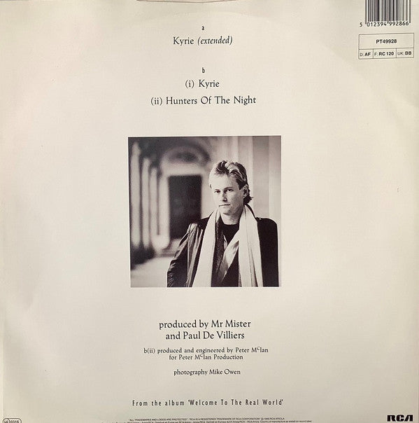 Mr. Mister : Kyrie (12", Single)