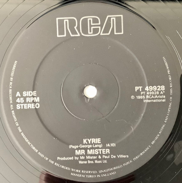 Mr. Mister : Kyrie (12", Single)