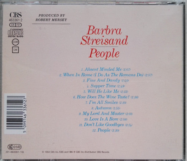 Barbra Streisand : People (CD, Album, RE)