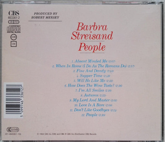 Barbra Streisand : People (CD, Album, RE)