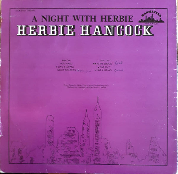 Herbie Hancock : A Night With Herbie Hancock (LP)