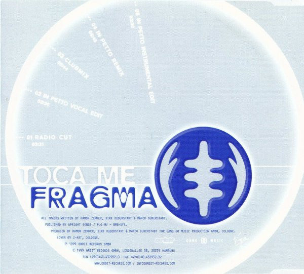 Fragma : Toca Me (CD, Maxi)