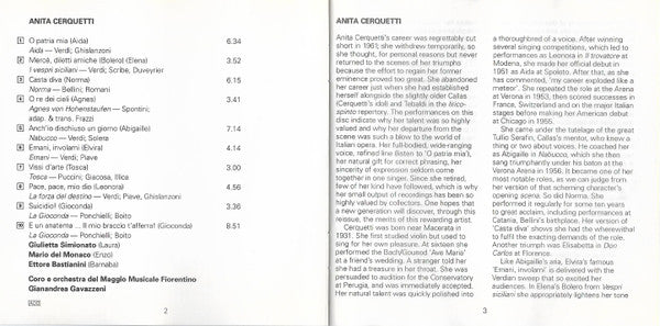 Anita Cerquetti : Grandi Voci (CD)
