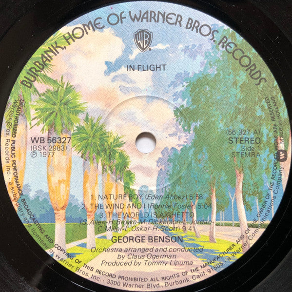 George Benson : In Flight (LP, Album, Gat)