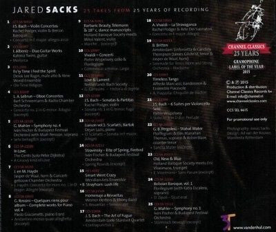 Various : Jared Sacks, 25 Years Of Recording (CD, Smplr, car)