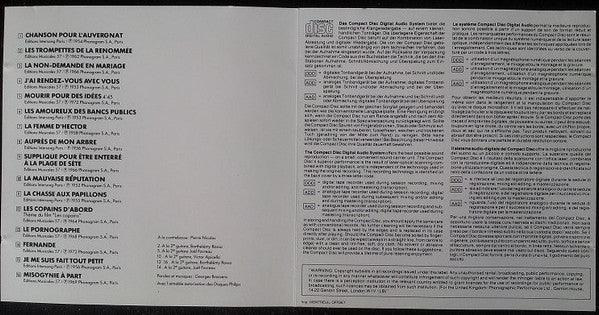 Georges Brassens : Georges Brassens (CD, Comp)
