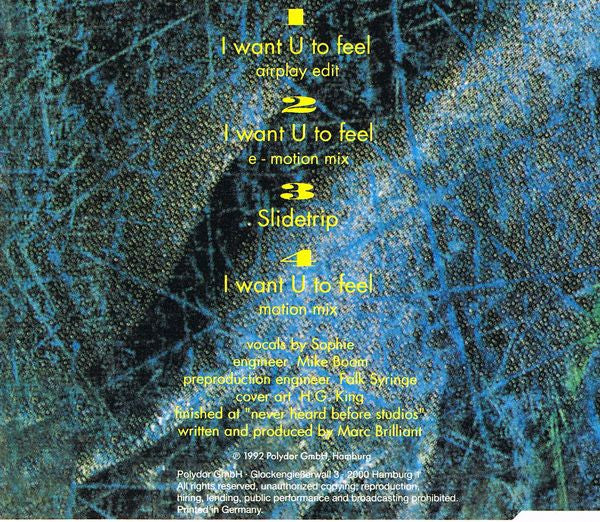 Brilliant (2) : I Want U To Feel (CD, Maxi)