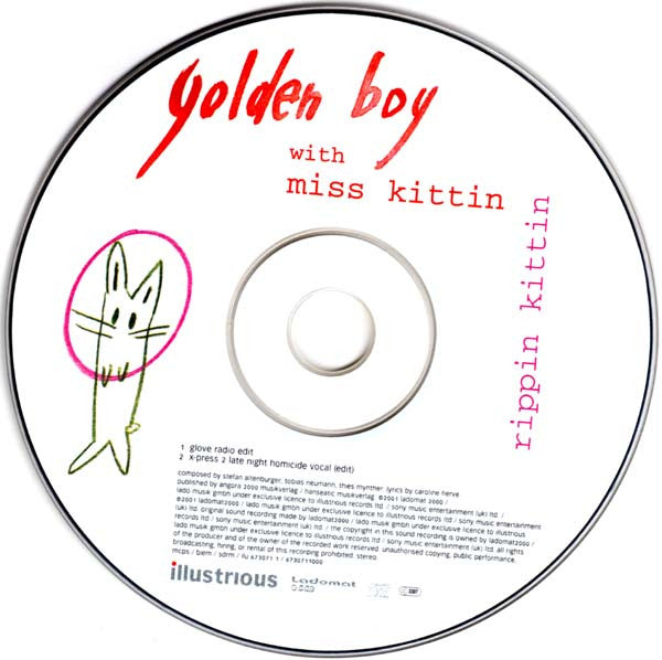 Golden Boy With Miss Kittin : Rippin Kittin (CD, Single, Car)