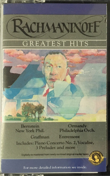 Leonard Bernstein With New York Philharmonic And Eugene Ormandy With The Philadelphia Orchestra, Sergei Vasilyevich Rachmaninoff : Rachmaninoff's Greatest Hits (Cass, Comp)