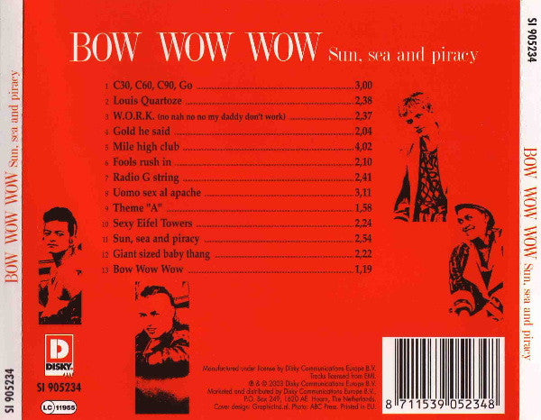 Bow Wow Wow : Sun, Sea And Piracy (CD, Comp)