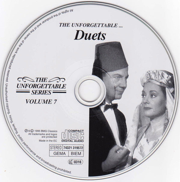 Various : The Unforgettable ... Duets, Volume 7 (CD)