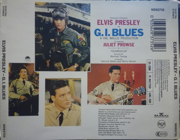 Elvis Presley : G.I. Blues (CD, Album, RE)
