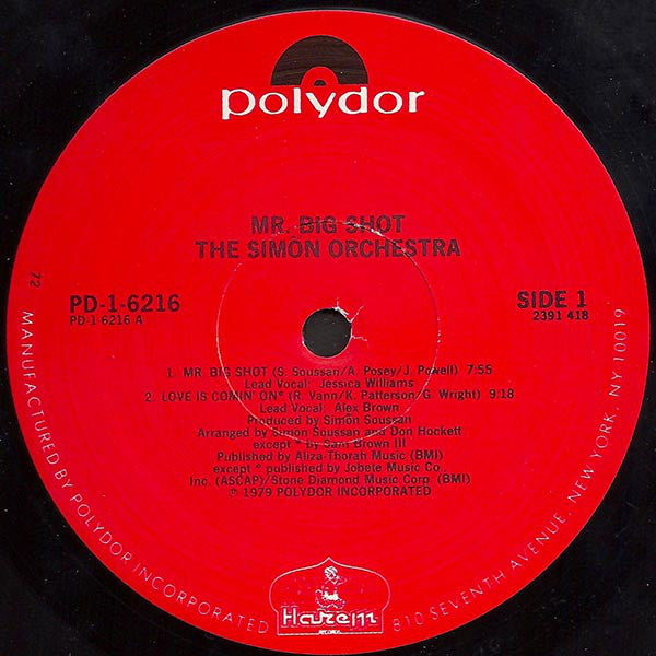 The Simon Orchestra : Mr. Big Shot (LP, Album)