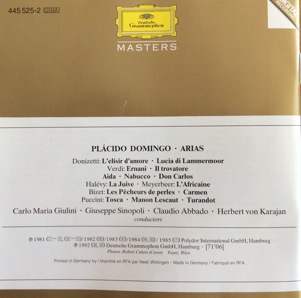 Placido Domingo : Domingo Favourites (CD, Comp, RE)