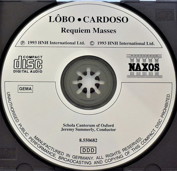 Duarte Lôbo • Manuel Cardoso (2) - Schola Cantorum of Oxford, Jeremy Summerly : Portuguese Requiem Masses (CD)
