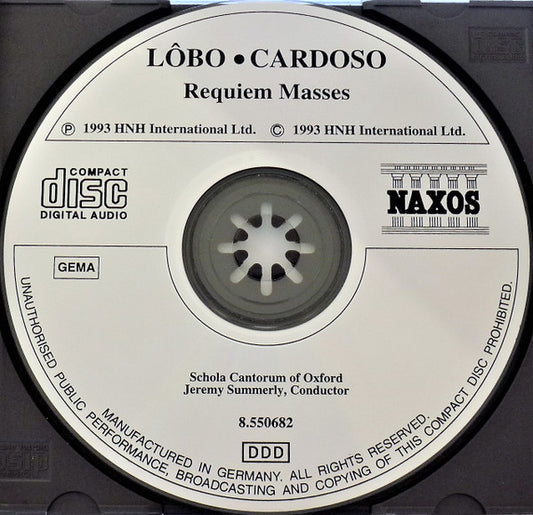 Duarte Lôbo • Manuel Cardoso (2) - Schola Cantorum of Oxford, Jeremy Summerly : Portuguese Requiem Masses (CD)