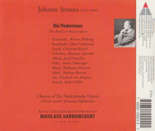 Johann Strauss Jr., Nikolaus Harnoncourt, Concertgebouworkest : Die Fledermaus (2xCD, Album, RE)