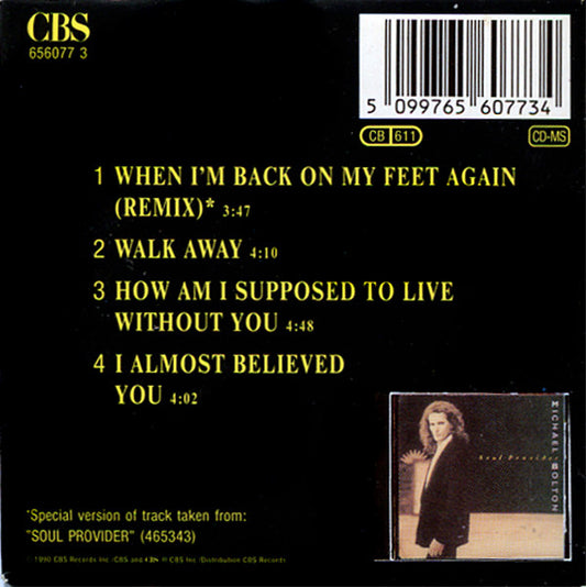 Michael Bolton : When I'm Back On My Feet Again - Remix (CD, Mini, Maxi)