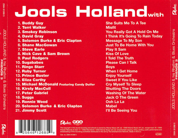 Jools Holland & His Rhythm & Blues Orchestra* : Friends 3 (CD, Album)