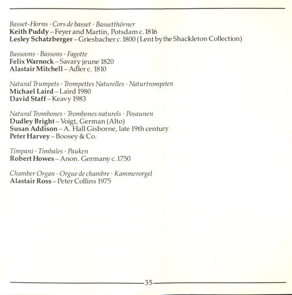 Wolfgang Amadeus Mozart - Emma Kirkby • Carolyn Watkinson • Anthony Rolfe Johnson • David Thomas (9), Westminster Cathedral Choir • The Academy Of Ancient Music Chorus & The Academy Of Ancient Music, Christopher Hogwood : Requiem (CD, Album)