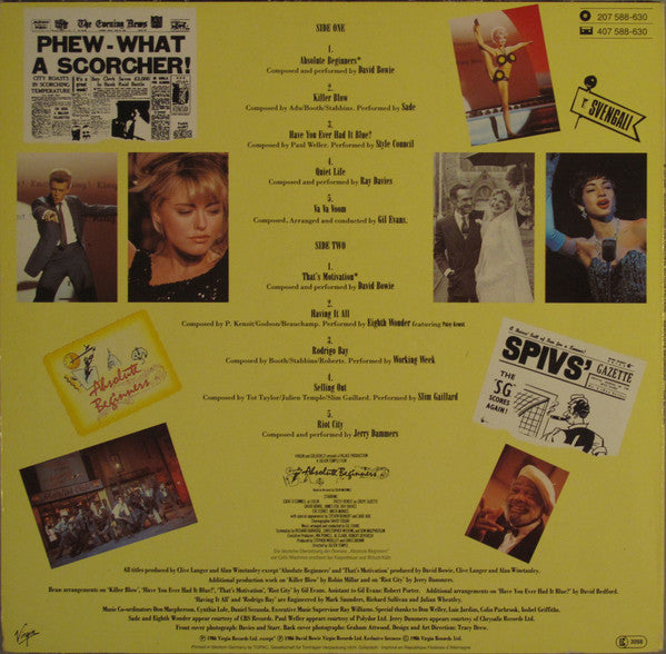 Various : Absolute Beginners The Musical (Songs From The Original Motion Picture) (LP, Album)