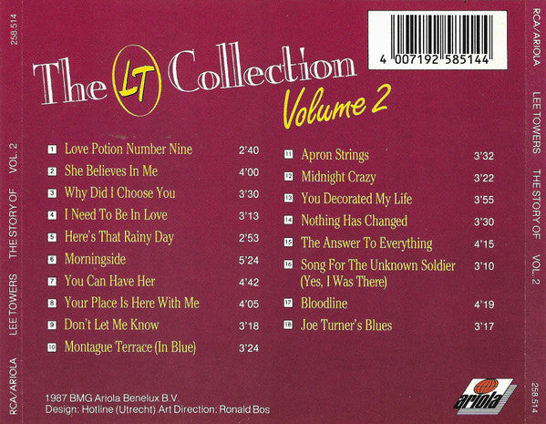 Lee Towers : The LT Collection - Volume 2 (CD, Comp)