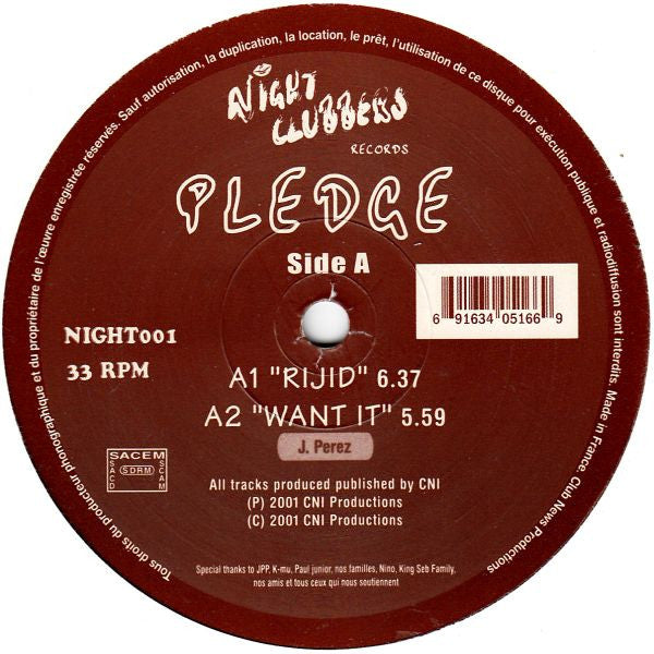 Pledge : Rijid (12")