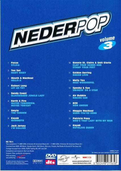 Various : Nederpop Volume 3 (DVD-V, Comp)