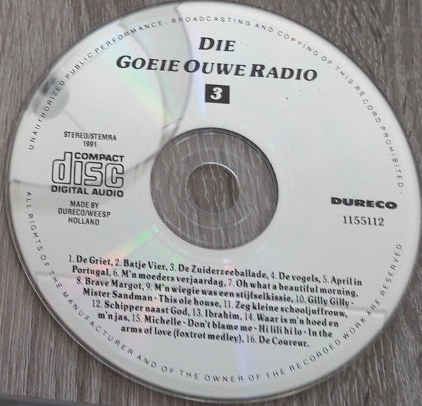 Various : Die Goeie Ouwe Radio Volume 3 (CD, Comp)