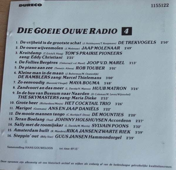 Various : Die Goeie Ouwe Radio 4 (CD, Comp)