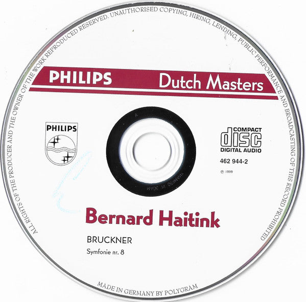 Bernard Haitink, Concertgebouworkest, Anton Bruckner : Symfonie Nr. 8 (2xCD, Comp)