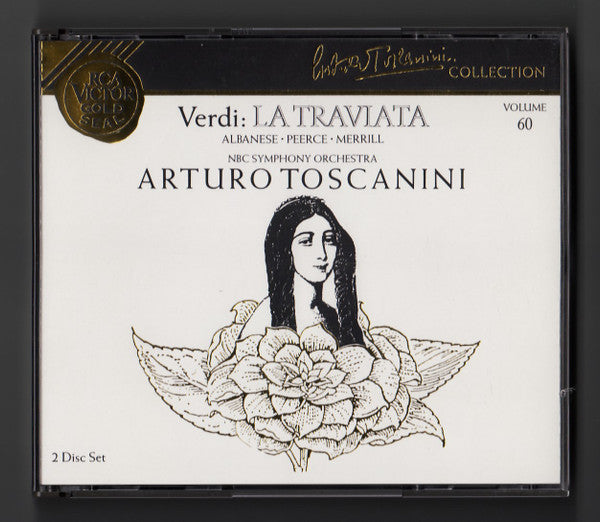 Giuseppe Verdi, Licia Albanese • Jan Peerce • Robert Merrill, Arturo Toscanini, NBC Symphony Orchestra And NBC Symphony Chorus : La Traviata (2xCD, Album, Mono, RE, RM + Box)
