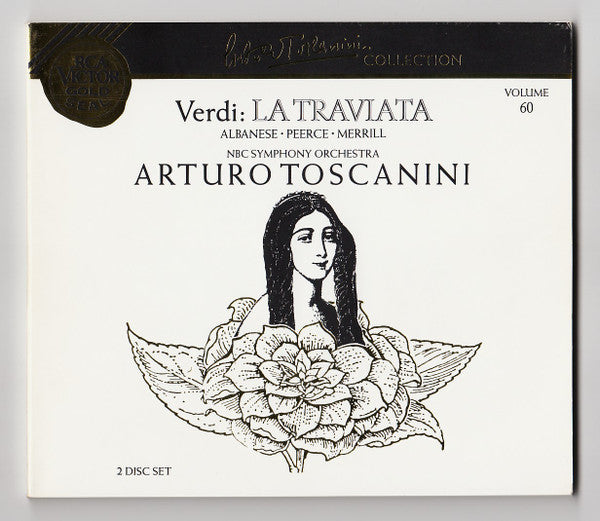 Giuseppe Verdi, Licia Albanese • Jan Peerce • Robert Merrill, Arturo Toscanini, NBC Symphony Orchestra And NBC Symphony Chorus : La Traviata (2xCD, Album, Mono, RE, RM + Box)