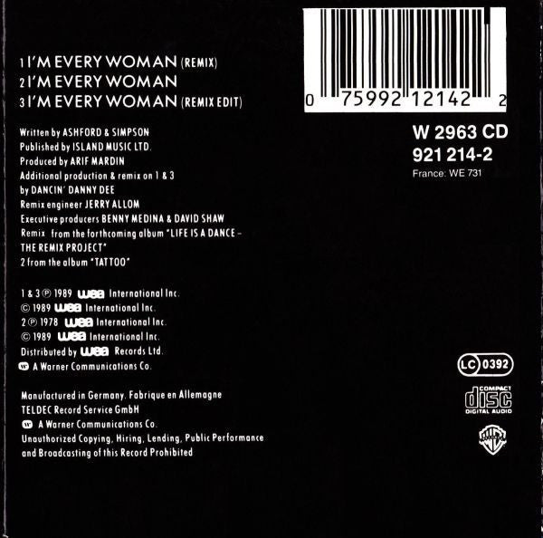 Chaka Khan : I'm Every Woman (Remix) (CD, Mini)