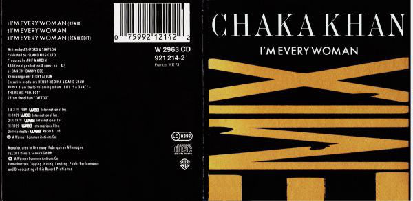 Chaka Khan : I'm Every Woman (Remix) (CD, Mini)