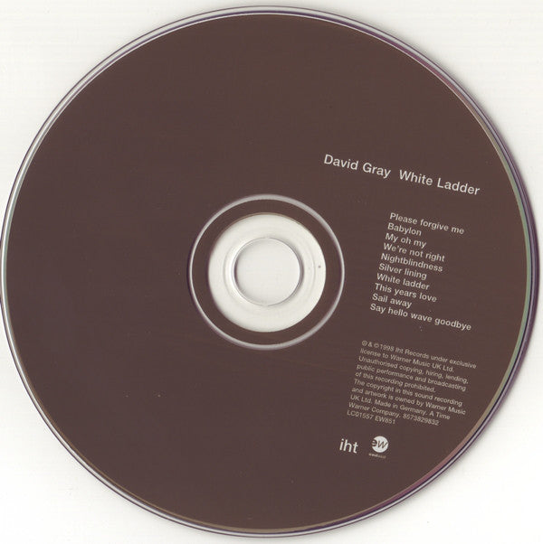 David Gray : White Ladder (CD, Album, RP)