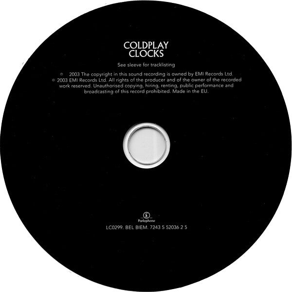 Coldplay : Clocks (CD, Single)