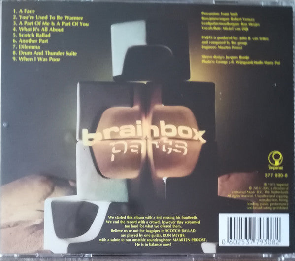 Brainbox (3) : Parts (CD, Album, RE)