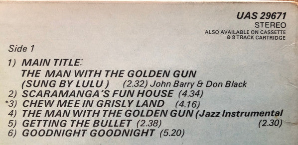 John Barry : The Man With The Golden Gun (Original Motion Picture Soundtrack) (LP)
