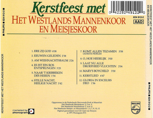 Westlands Mannenkoor En Westlands Meisjeskoor : Kerstfeest Met Het Westlands Mannenkoor En Meisjeskoor (CD, Album)