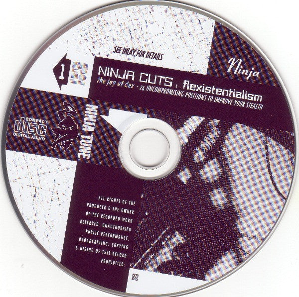 Various : Ninja Cuts: Flexistentialism (The Joy Of Dex (24 Uncompromising Positions To Improve Your Stealth))  (2xCD, Comp)